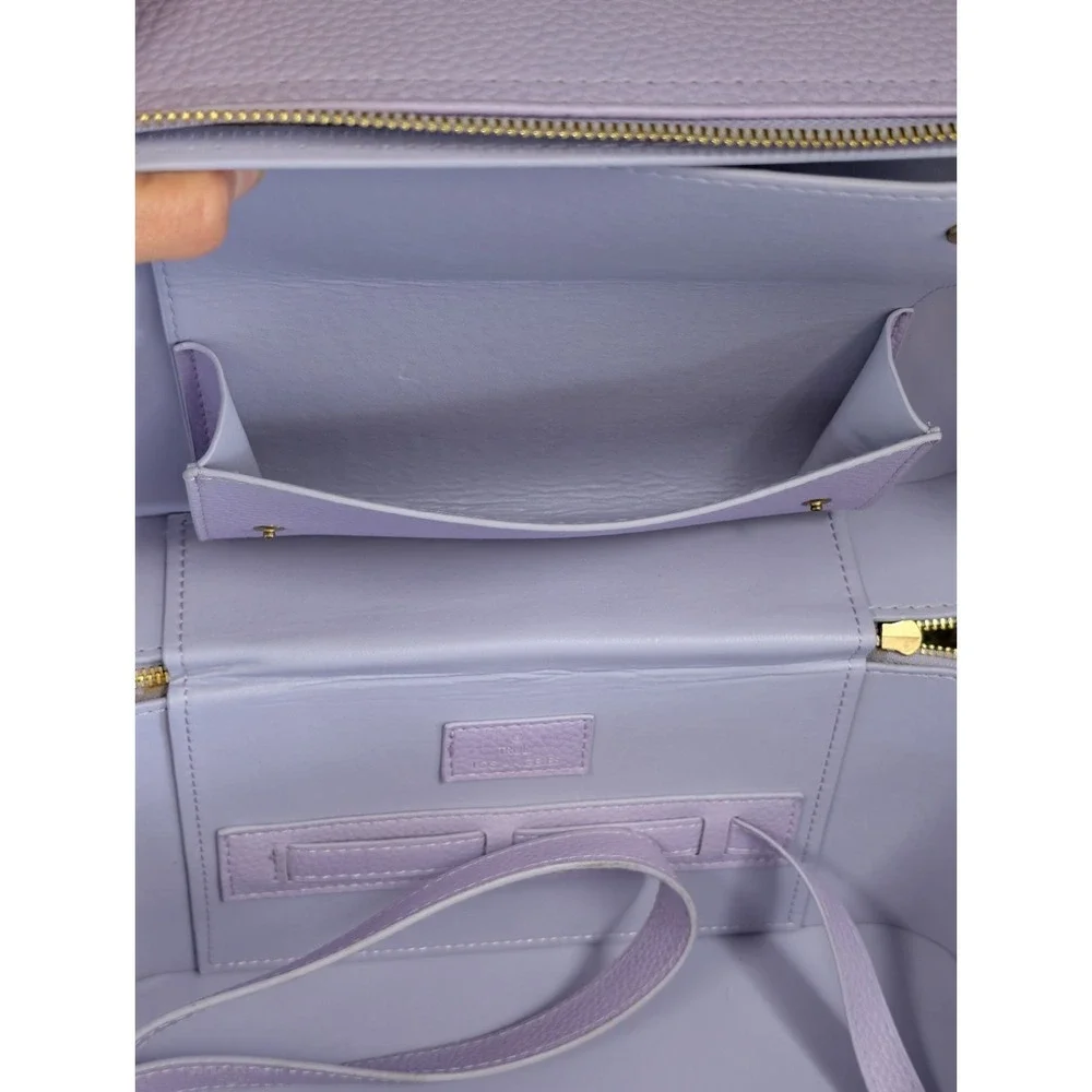 Truly Beauty Amalfi Luxury Travel Trunk Lilac Vegan Leather Makeup Case Read